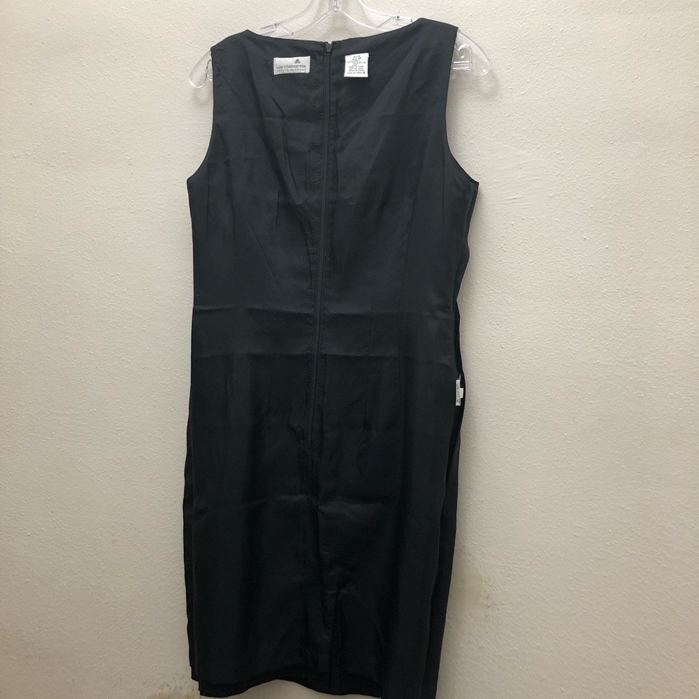 Liz Claiborne Sleeveless Sheath Mini Dress Women's Size 8P Black - Picture 7 of 10